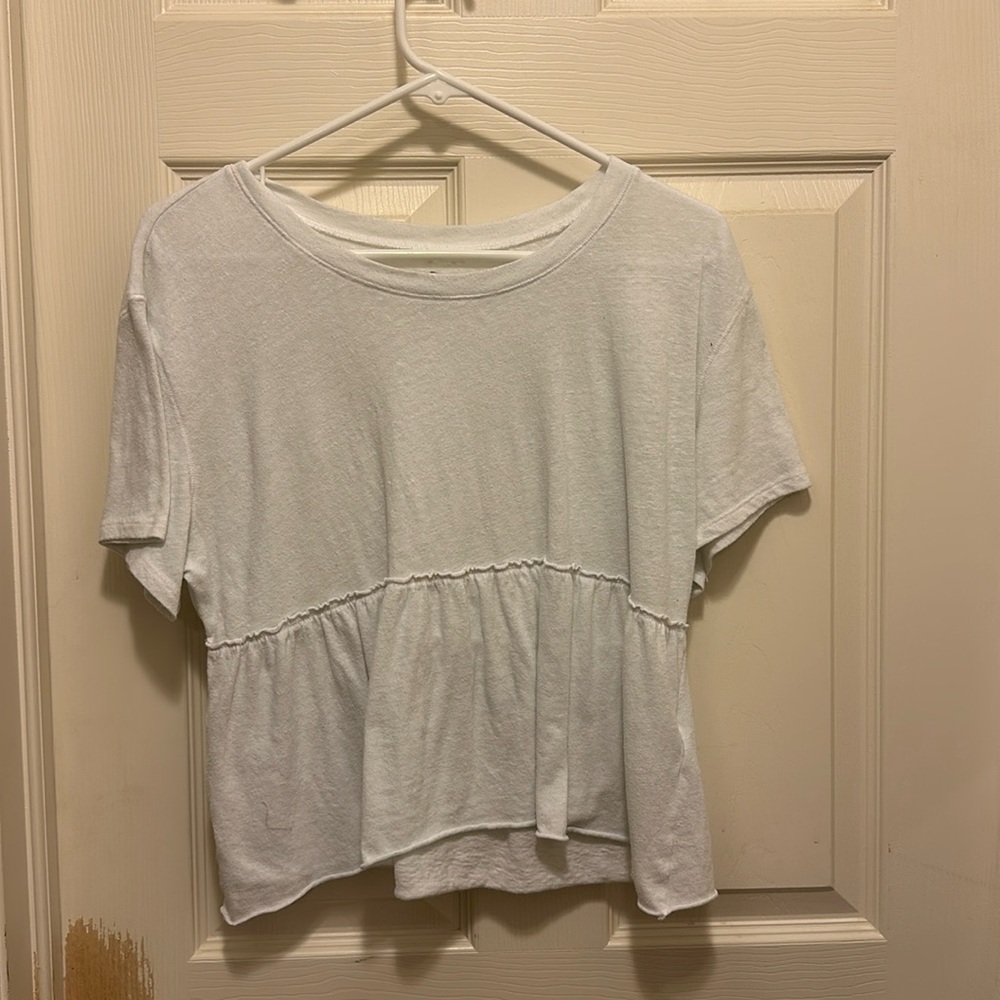 White Hollister babydoll top